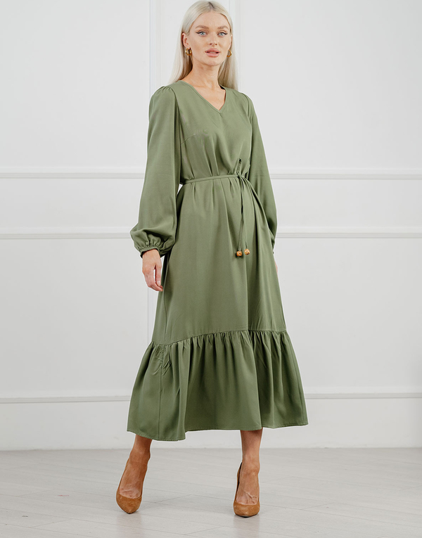Zielona sukienka Azuri midi
