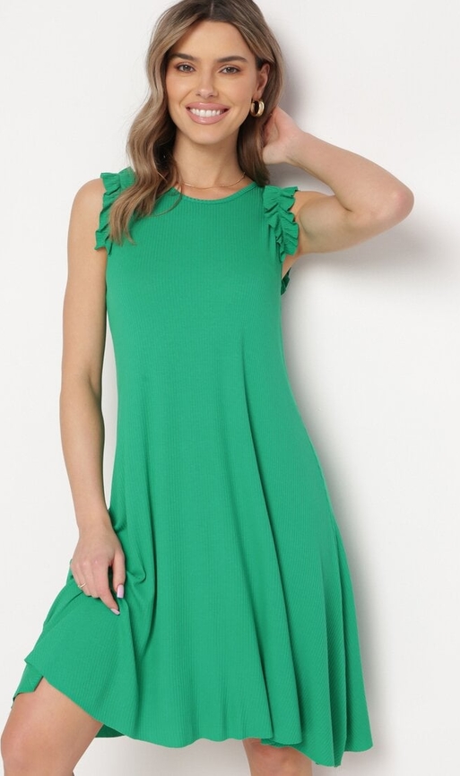 Zielona sukienka born2be mini