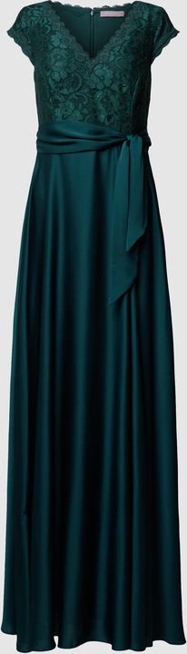 Zielona sukienka Christian Berg z krótkim rękawem maxi