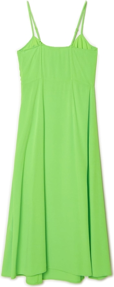 Zielona sukienka Cropp midi na ramiączkach w stylu casual