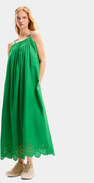 Zielona sukienka Desigual trapezowa bez rękawów