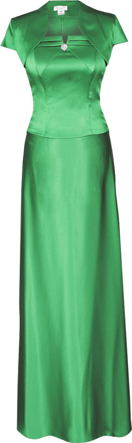 Zielona sukienka Fokus rozkloszowana