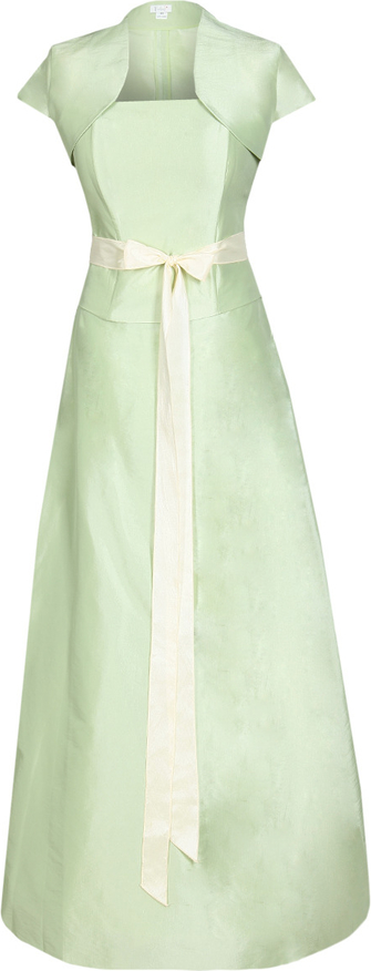 Zielona sukienka Fokus z krótkim rękawem