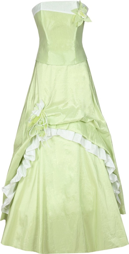 Zielona sukienka Fokus z tiulu bez rękawów