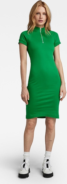 Zielona sukienka G-star mini z bawełny ołówkowa