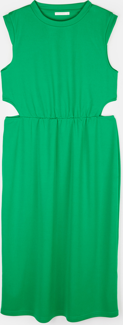 Zielona sukienka Gate z okrągłym dekoltem bez rękawów