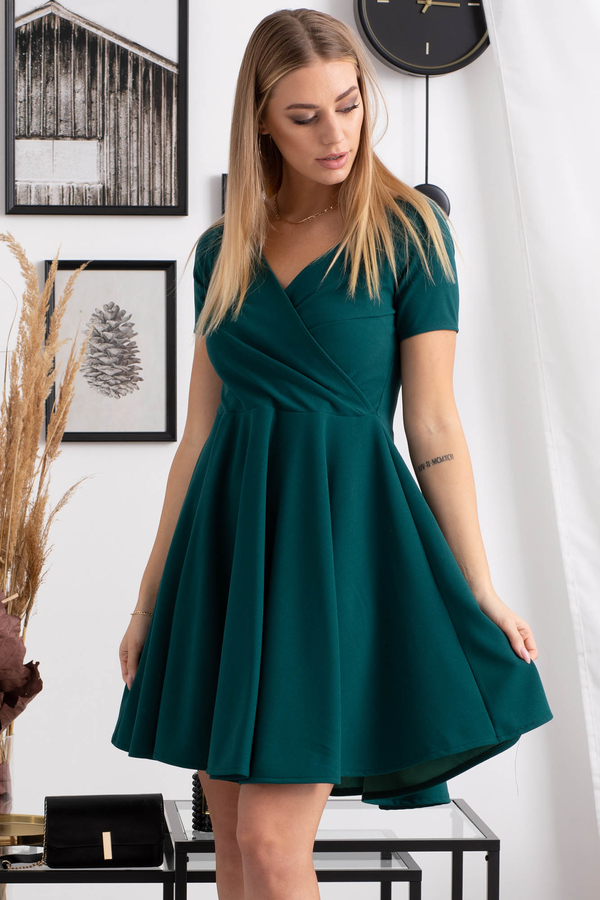 Zielona sukienka Grandio z tkaniny