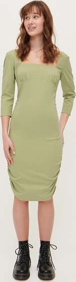Zielona sukienka House dopasowana mini w stylu casual