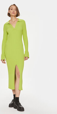 Zielona sukienka Hugo Boss w stylu casual dopasowana