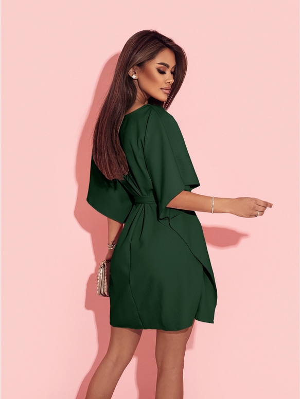 Zielona sukienka Magmac w stylu casual z tkaniny mini