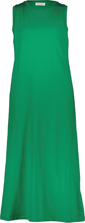 Zielona sukienka Marc O'Polo maxi z bawełny