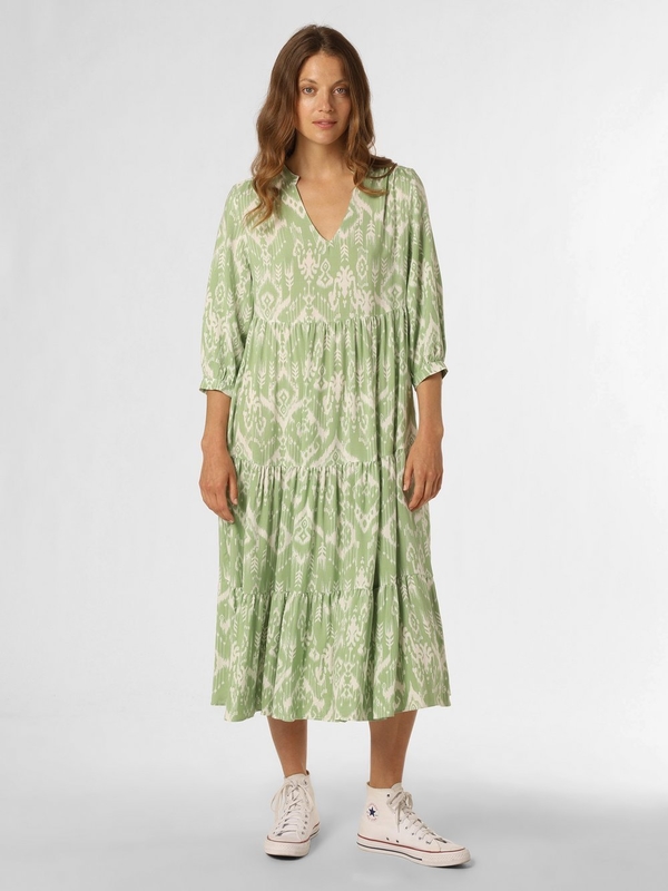 Zielona sukienka Marie Lund midi z długim rękawem oversize