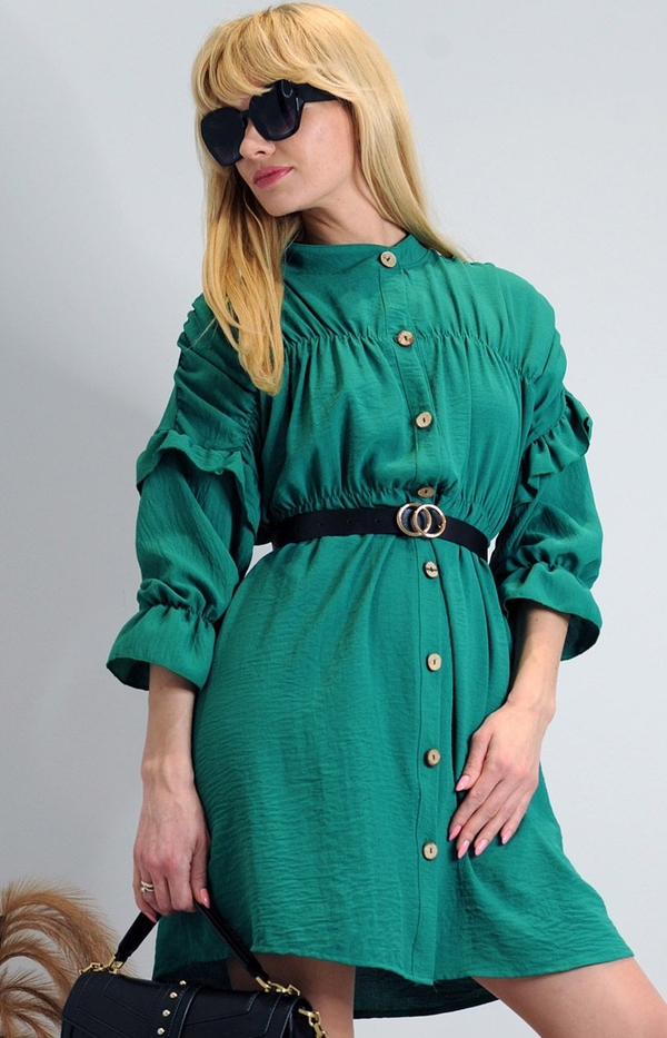 Zielona sukienka MERRIBEL szmizjerka