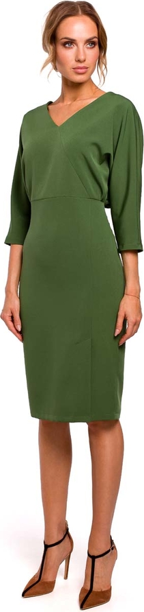 Zielona sukienka MOE oversize midi