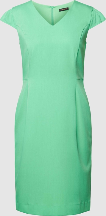 Zielona sukienka More & More z krótkim rękawem mini ołówkowa