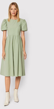 Zielona sukienka NA-KD z krótkim rękawem w stylu casual