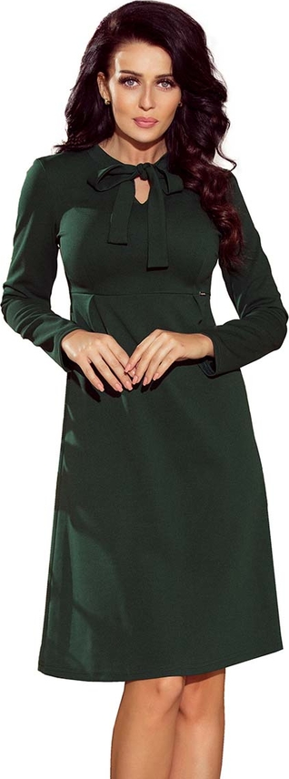 Zielona sukienka NUMOCO z długim rękawem