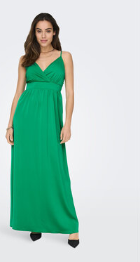Zielona sukienka Only z dekoltem w kształcie litery v