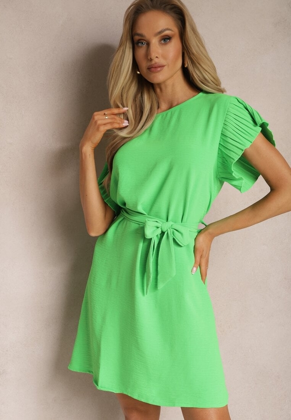 Zielona sukienka Renee w stylu casual mini