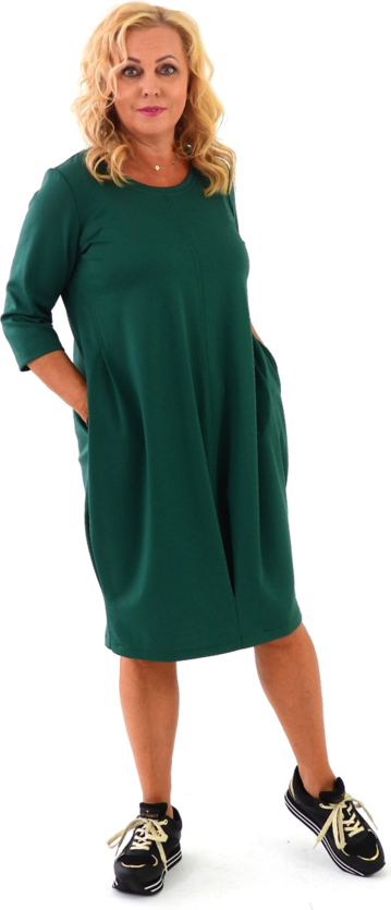 Zielona sukienka Roxana - sukienki z długim rękawem