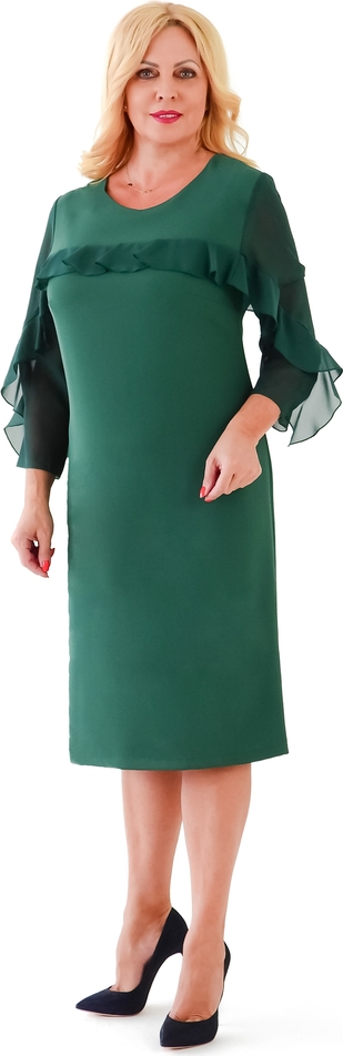 Zielona sukienka Roxana - sukienki z szyfonu