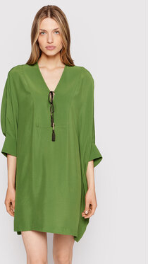 Zielona sukienka Sisley prosta