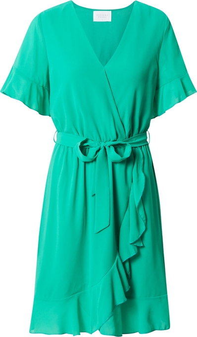 Zielona sukienka Sister'S Point z dekoltem w kształcie litery v