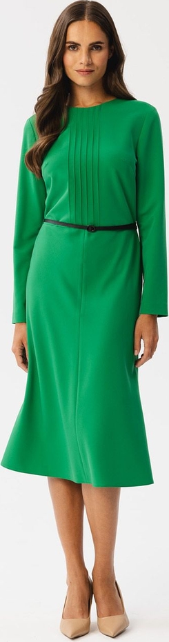 Zielona sukienka Stylove z długim rękawem midi