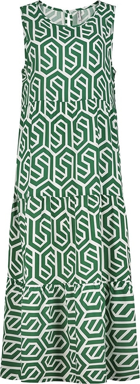 Zielona sukienka SUBLEVEL maxi w stylu casual