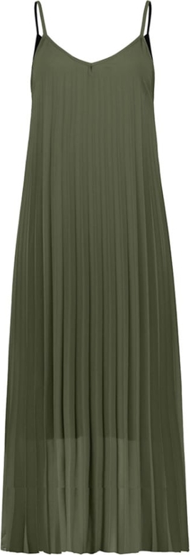Zielona sukienka SUBLEVEL na ramiączkach rozkloszowana mini