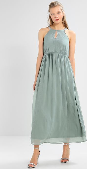 Zielona sukienka Vero Moda w stylu casual bez rękawów maxi