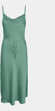 Zielona sukienka YAS z dekoltem w kształcie litery v prosta maxi