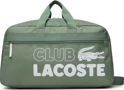 Zielona torba podróżna Lacoste
