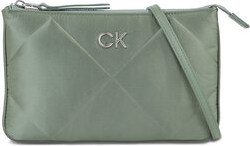 Zielona torebka Calvin Klein na ramię w młodzieżowym stylu średnia