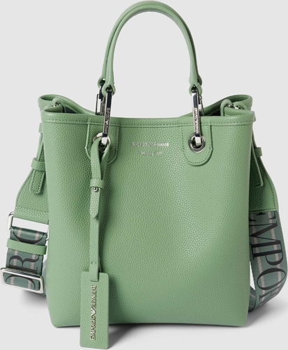 Zielona torebka Emporio Armani matowa w wakacyjnym stylu