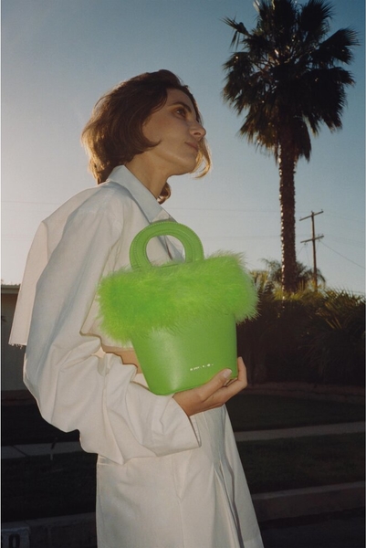 Zielona torebka Jenny Fairy duża w wakacyjnym stylu matowa