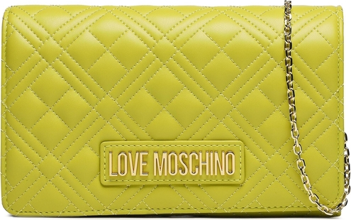 Zielona torebka Love Moschino na ramię mała matowa