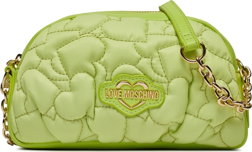 Zielona torebka Love Moschino na ramię matowa