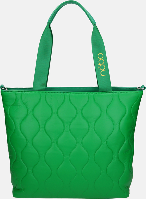 Zielona torebka NOBO na ramię w wakacyjnym stylu pikowana
