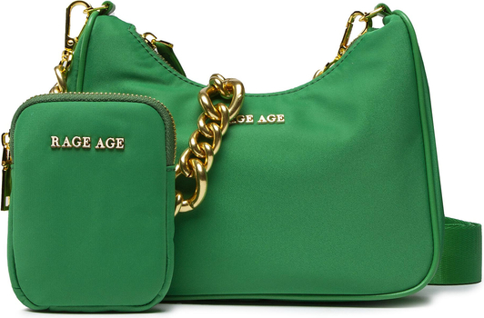 Zielona torebka Rage Age średnia na ramię