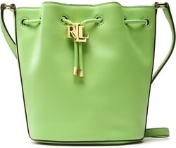 Zielona torebka Ralph Lauren średnia matowa