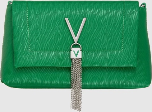 Zielona torebka Valentino by Mario Valentino matowa w młodzieżowym stylu