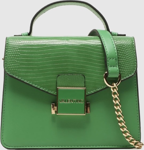 Zielona torebka Valentino by Mario Valentino w stylu glamour średnia matowa