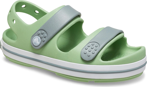 Zielone buty dziecięce letnie Crocs na rzepy