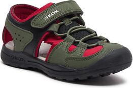 Zielone buty dziecięce letnie Geox dla chłopców