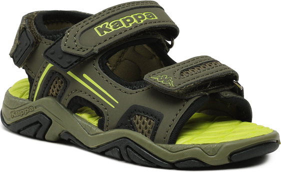 Zielone buty dziecięce letnie Kappa na rzepy