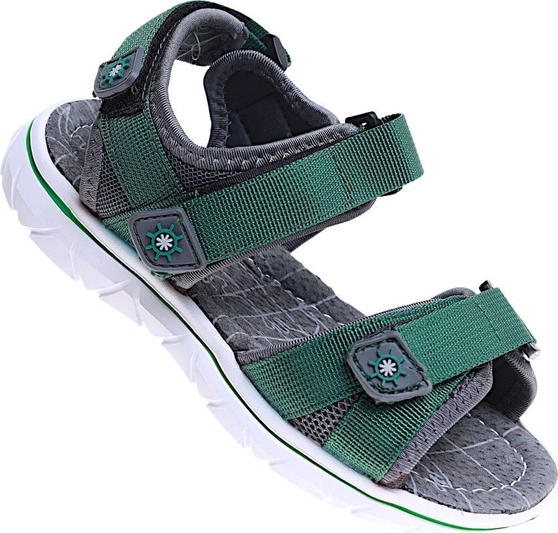 Zielone buty dziecięce letnie Pantofelek24 dla chłopców na rzepy