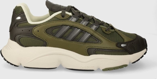 Zielone buty sportowe Adidas Originals sznurowane w sportowym stylu