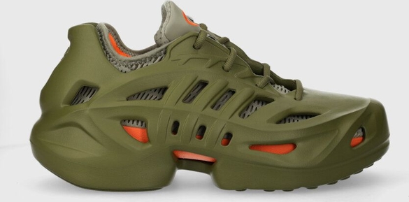 Zielone buty sportowe Adidas Originals w sportowym stylu