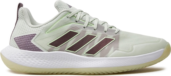 Zielone buty sportowe Adidas sznurowane z płaską podeszwą